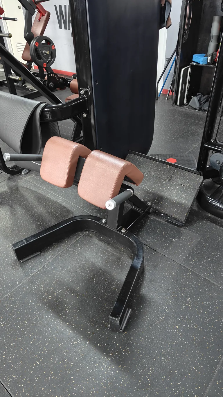 Back extension machine at TM Fitness Hub in Valencia, Negros Oriental