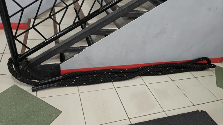 Battle ropes at TM Fitness Hub in Valencia, Negros Oriental