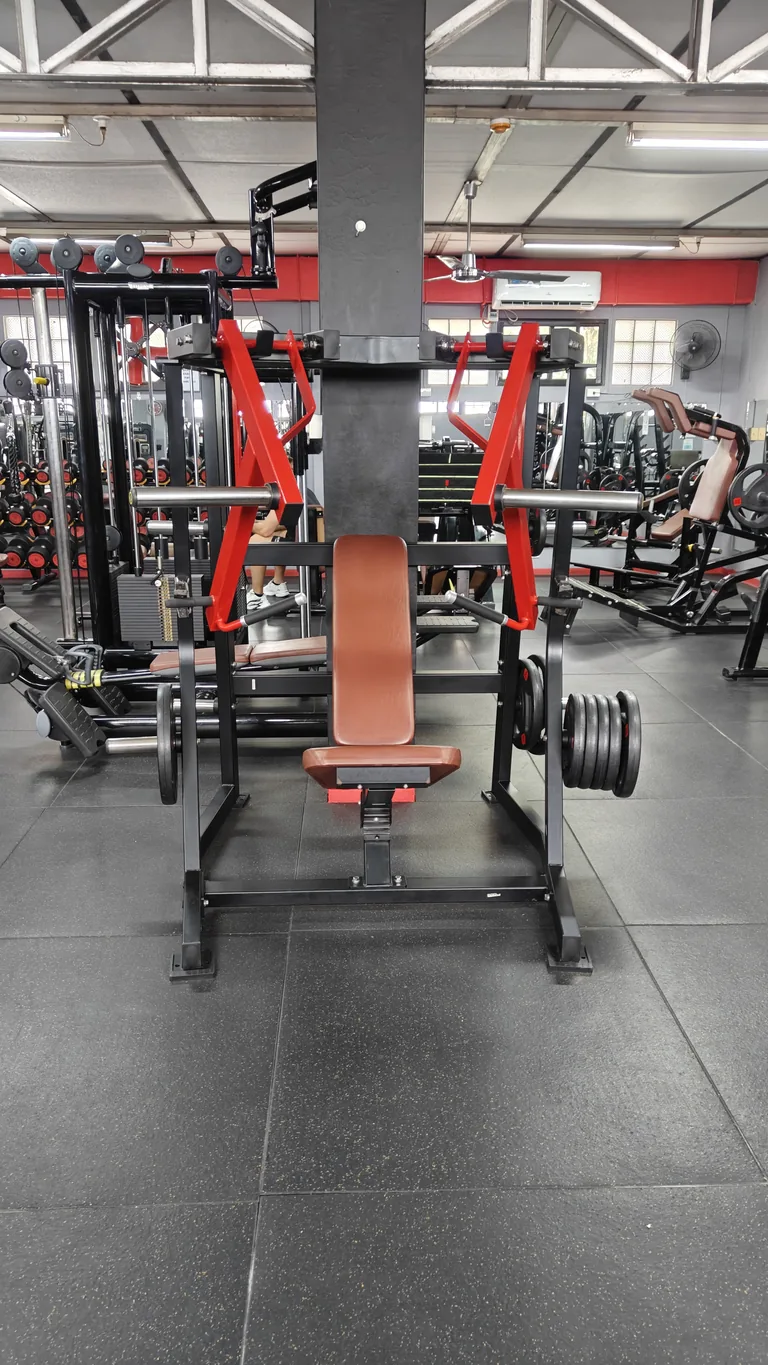Shoulder press machine at TM Fitness Hub in Valencia, Negros Oriental