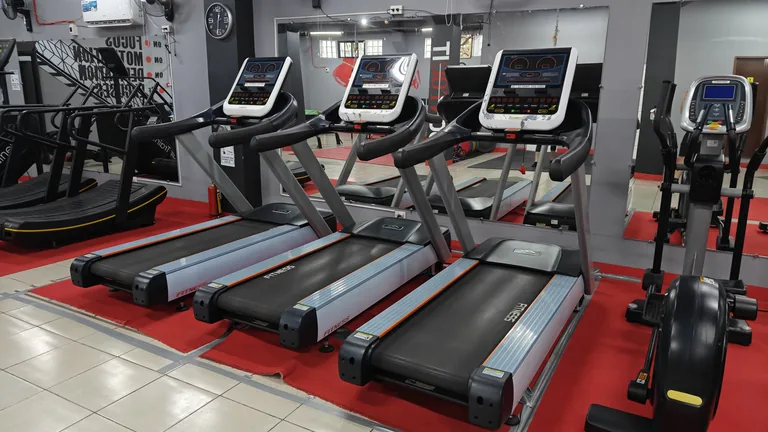 Digital treadmills at TM Fitness Hub in Valencia, Negros Oriental