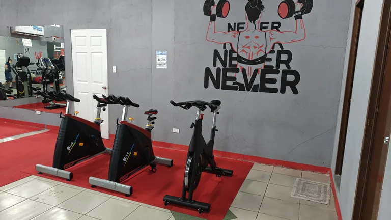 Stationary and spin bikes at TM Fitness Hub in Valencia, Negros Oriental