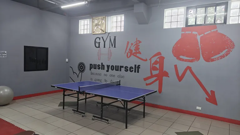 Table tennis at TM Fitness Hub in Valencia, Negros Oriental